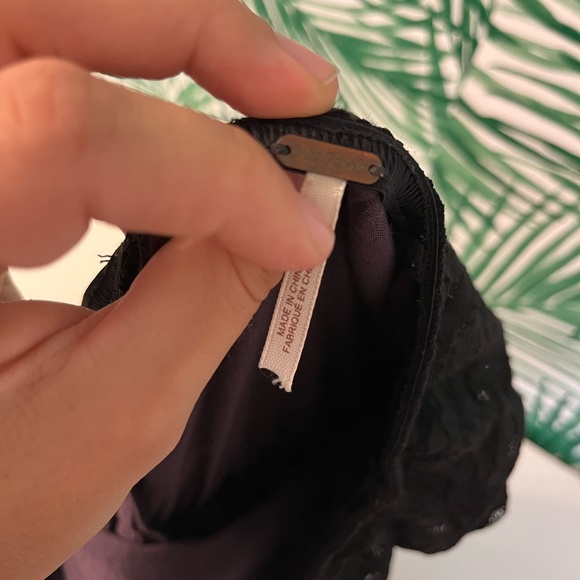 Free People Beautiful Black Open Back Romper L Tube Top Cover Up - Picture 6 of 6